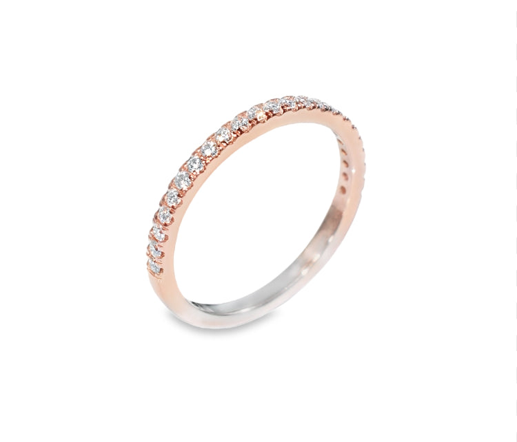 14K Rose Gold 1 1/2 CT Emerald Cut Diamond 3-Stone Engagement Ring