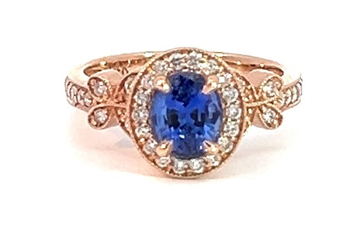 14K Rose Gold 1 CT Marquise Colorless Lab-Grown Diamond Ring Size 7