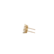 Cushion Cut Diamond Stud Earrings in Yellow Gold