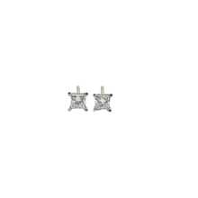Diamond Stud Earrings in White Gold
