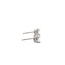 Pear-Shaped Diamond Stud Earrings in White Gold