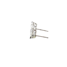 Pear-Shaped Diamond Stud Earrings in White Gold