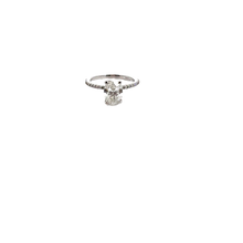 Elegant Oval Diamond Engagement Ring
