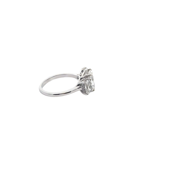 Three-Stone Diamond Ring in White Gold