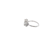 Three-Stone Diamond Ring in White Gold