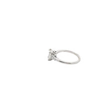 Emerald-Cut Diamond Three-Stone Ring in White Gold