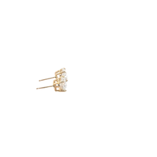 Classic Round Diamond Stud Earrings — Yellow Gold