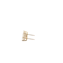 Classic Round Diamond Stud Earrings — Yellow Gold