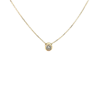 Elegant Yellow  Gold  slider diamond Pendant
