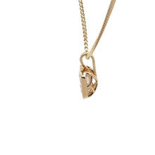 Emerald-Cut Diamond Bezel Pendant Necklace in Yellow Gold