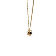 Bezel-Set Diamond Solitaire Necklace in Yellow Gold