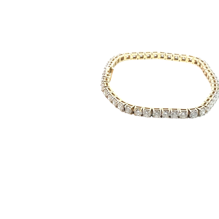 Classic Diamond Tennis Bracelet in Yellow Gold