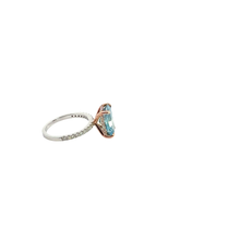 White Gold Solitaire Ring with Radiant-Cut- Lab Grown Diamond