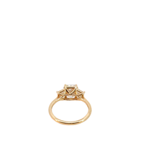 Three-Stone Diamond Ring in Yellow Gold