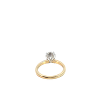 Round Brilliant Diamond Solitaire Ring in Yellow Gold