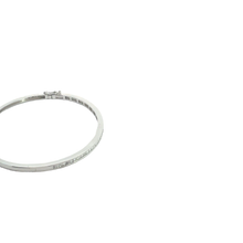 Diamond Baguette Channel Set Bangle in White Gold