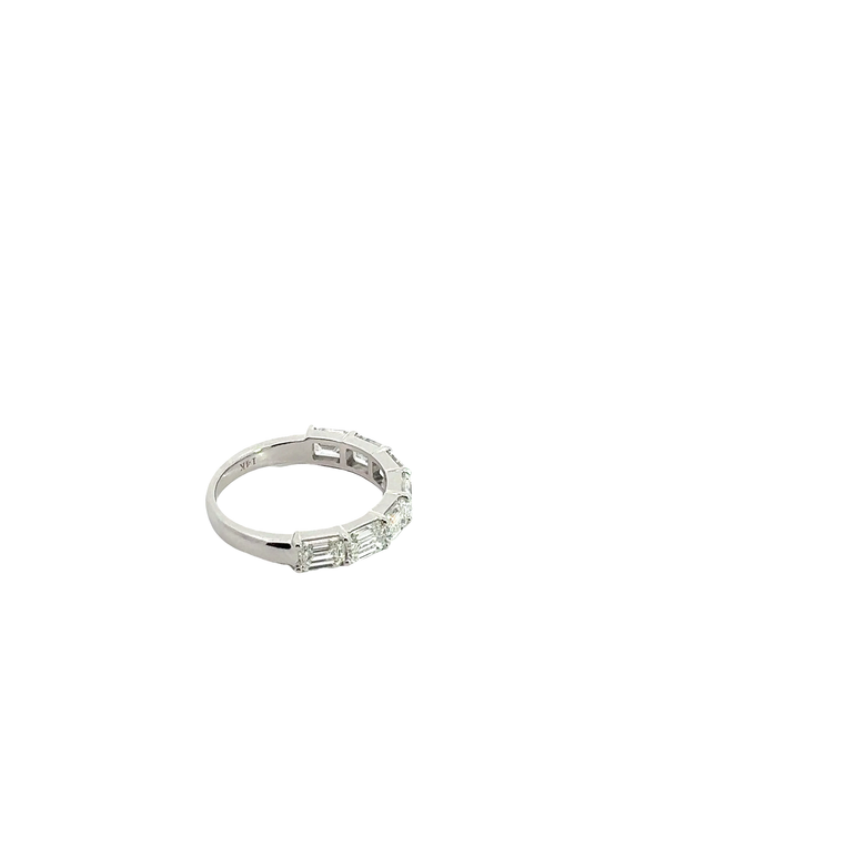 White Gold Diamond Half Eternity Ring