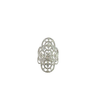 White Gold Diamond Filigree Cocktail Ring