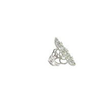White Gold Diamond Filigree Cocktail Ring