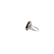 Smoky Quartz Cocktail Ring in White Gold