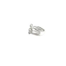 White Gold Diamond Multi-Band Cluster Ring