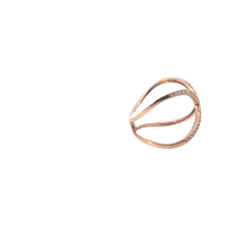 Rose Gold Criss-Cross Statement Ring