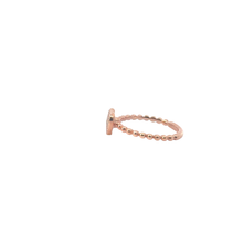 Diamond Pave Heart Cocktail Ring in Rose Gold