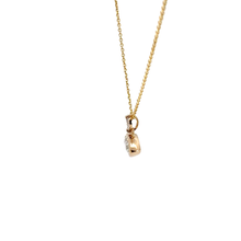 Marquise Diamond Bezel Pendant Necklace in Yellow Gold