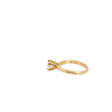Classic Six-Prong Diamond Solitaire Ring in Yellow Gold