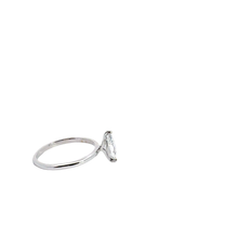 Marquise Cut Diamond Solitaire Ring in White Gold