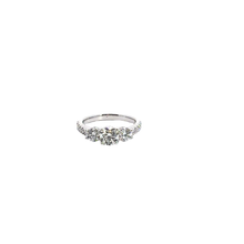 White Gold Three-Stone Diamond Ring