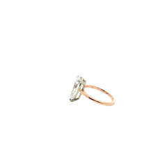 Gold Solitaire Ring with Pear Cut Diamond