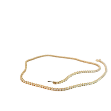 Classic Diamond Tennis Necklace in Yellow Gold