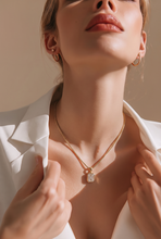 Emerald-Cut Diamond Bezel Pendant Necklace in Yellow Gold