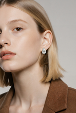 Pear-Shaped Diamond Stud Earrings in White Gold