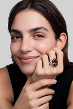 Smoky Quartz Cocktail Ring in White Gold