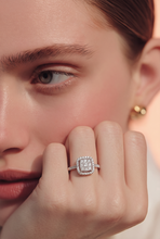 Diamond Multi-Stone Halo Ring in White Gold