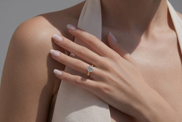 Yellow Gold Six-Prong Round Diamond Solitaire Ring