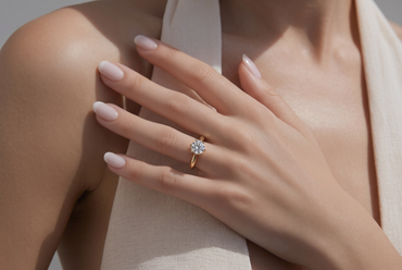 Classic Six-Prong Diamond Solitaire Ring in Yellow Gold