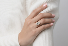 Gold Solitaire Ring with Pear Cut Diamond