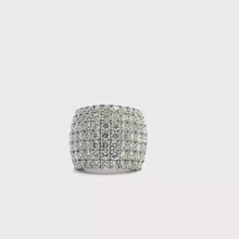 White Gold Diamond Pavé Wide Band Ring