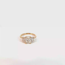 Three-Stone Diamond Ring in Yellow Gold