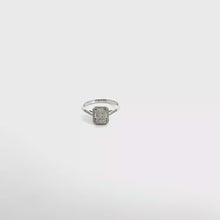 Diamond Multi-Stone Halo Ring in White Gold