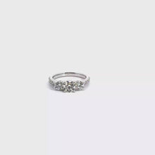 White Gold Three-Stone Diamond Ring