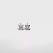Diamond Stud Earrings in White Gold