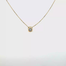 Elegant Yellow  Gold  slider diamond Pendant